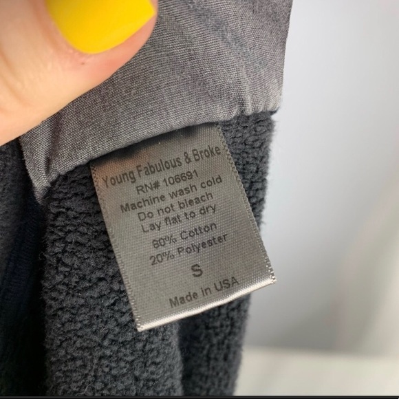 Young Fabulous & Broke | Fleece Drape Cardigan - Picture 7 of 8